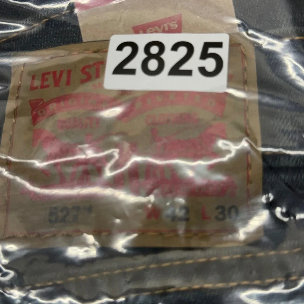 Levi's 527 Slim Bootcut Jeans Mens 42x30 Blue Stretch Denim Pants 055270734